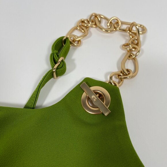 GAP x CULT GAIA Green Jersey Chain Mini Dress - Picture 4 of 7